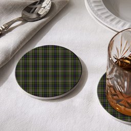 ScotsTee Shop Scottish Davidson Tulloch Dress Tartan Drinks Coasters – Wood, Rubber, Ceramic