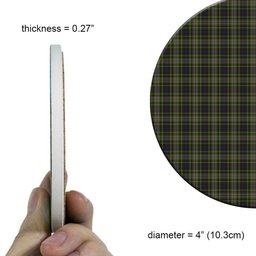 ScotsTee Shop Scottish Davidson Tulloch Dress Tartan Drinks Coasters – Wood, Rubber, Ceramic