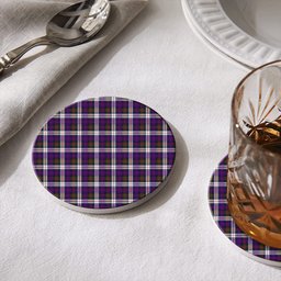 ScotsTee Shop Scottish Donald Dress Modern Tartan Drinks Coasters – Wood, Rubber, Ceramic