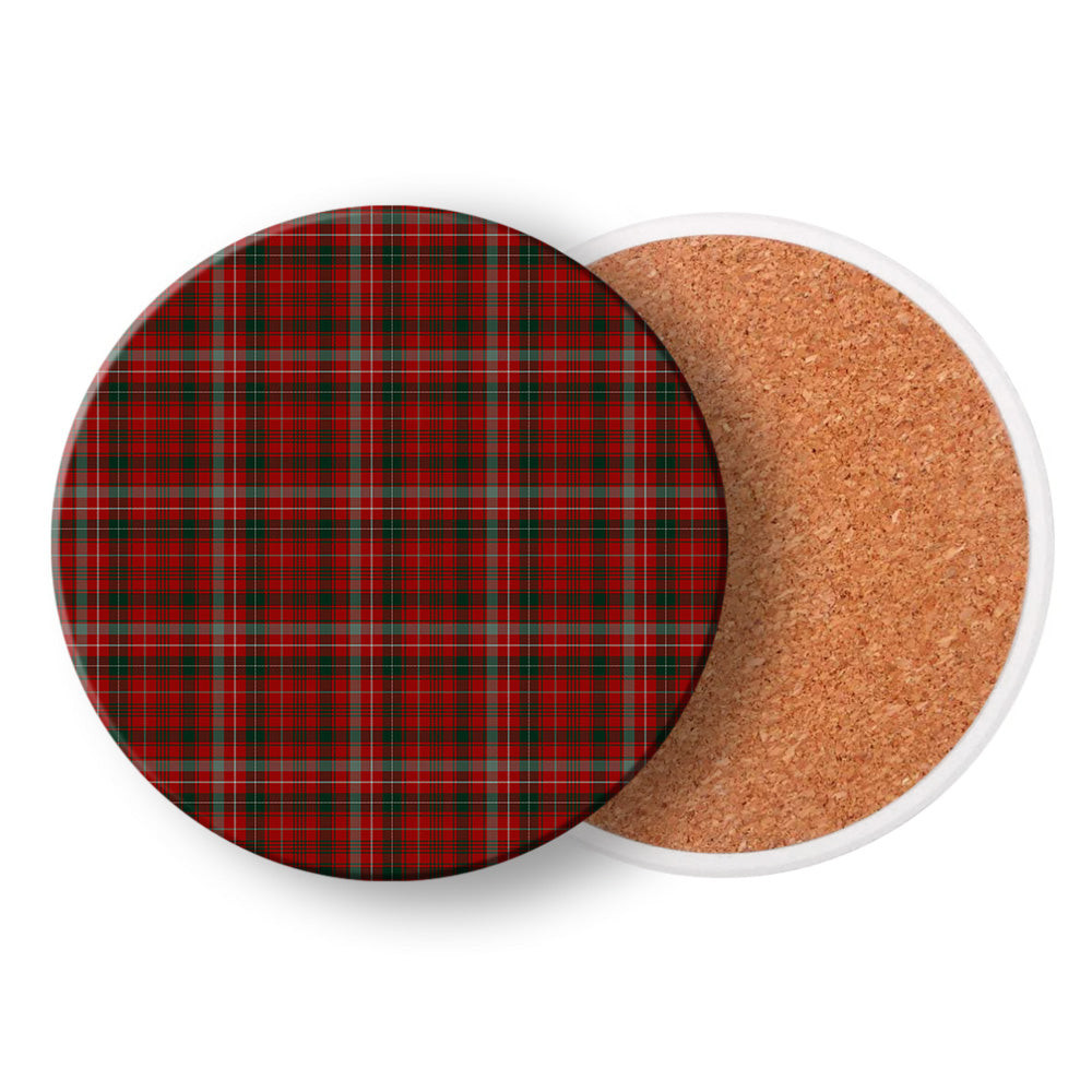 ScotsTee Shop Scottish Donald of Staffa_s Sett Tartan Drinks Coasters – Wood, Rubber, Ceramic