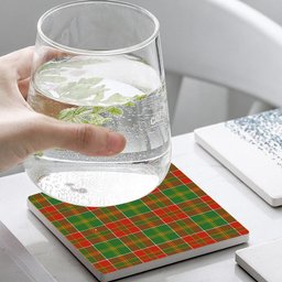 ScotsTee Shop Scottish Donald of Kingsburgh Ancient Tartan Drinks Coasters – Wood, Rubber, Ceramic