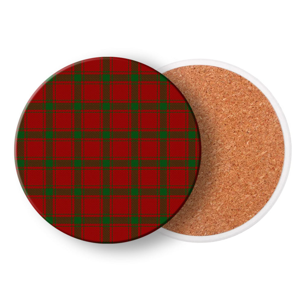 ScotsTee Shop Scottish Donald of Sleat Tartan Drinks Coasters – Wood, Rubber, Ceramic