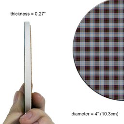 ScotsTee Shop Scottish Donald Dress Ancient Tartan Drinks Coasters – Wood, Rubber, Ceramic