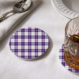 ScotsTee Shop Scottish Dunlop Dress Modern Tartan Drinks Coasters – Wood, Rubber, Ceramic