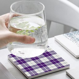 ScotsTee Shop Scottish Dunlop Dress Modern Tartan Drinks Coasters – Wood, Rubber, Ceramic