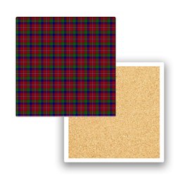 ScotsTee Shop Scottish Fitzgerald Dress Tartan Drinks Coasters – Wood, Rubber, Ceramic