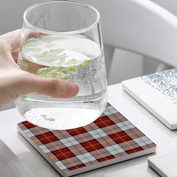 ScotsTee Shop Scottish Gillies Red Dress Tartan Drinks Coasters – Wood, Rubber, Ceramic