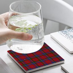 ScotsTee Shop Scottish Donald of Glenaladale Tartan Drinks Coasters – Wood, Rubber, Ceramic