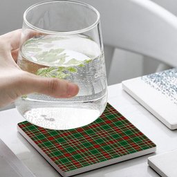 ScotsTee Shop Scottish Gayre Bodyguard 2 Tartan Drinks Coasters – Wood, Rubber, Ceramic