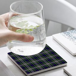 ScotsTee Shop Scottish Davidson of Tulloch Dress Tartan Drinks Coasters – Wood, Rubber, Ceramic