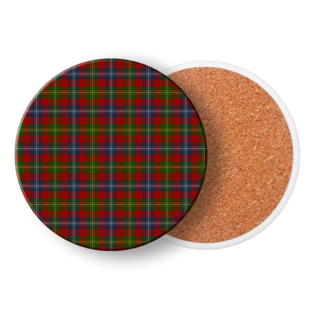 ScotsTee Shop Scottish Forrester Tartan Drinks Coasters – Wood, Rubber, Ceramic