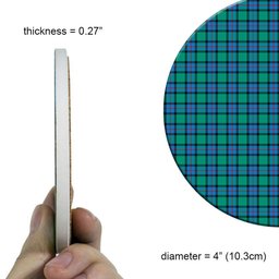 ScotsTee Shop Scottish Flower Of Scotland SC Tartan Drinks Coasters – Wood, Rubber, Ceramic