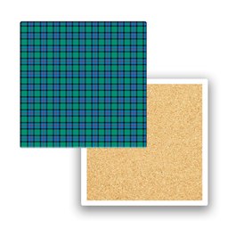 ScotsTee Shop Scottish Flower Of Scotland SC Tartan Drinks Coasters – Wood, Rubber, Ceramic