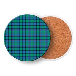 ScotsTee Shop Scottish Flower Of Scotland SC Tartan Drinks Coasters – Wood, Rubber, Ceramic
