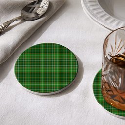 ScotsTee Shop Scottish Foster Hunting Tartan Drinks Coasters – Wood, Rubber, Ceramic