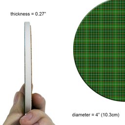 ScotsTee Shop Scottish Foster Hunting Tartan Drinks Coasters – Wood, Rubber, Ceramic