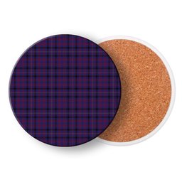 ScotsTee Shop Scottish Dundonald Tartan Drinks Coasters – Wood, Rubber, Ceramic