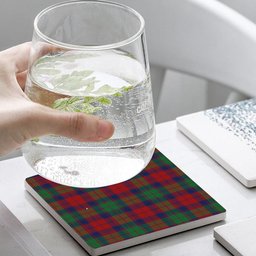 ScotsTee Shop Scottish Fraser of Altyre Modern Tartan Drinks Coasters – Wood, Rubber, Ceramic