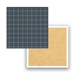 ScotsTee Shop Scottish Essence of Harris Tartan Drinks Coasters – Wood, Rubber, Ceramic