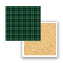 ScotsTee Shop Scottish Erskine Hunting Modern Tartan Drinks Coasters – Wood, Rubber, Ceramic