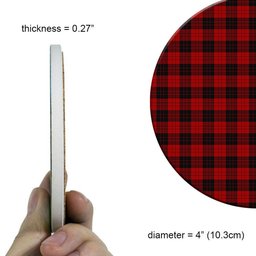 ScotsTee Shop Scottish Erskine Paton Tartan Drinks Coasters – Wood, Rubber, Ceramic