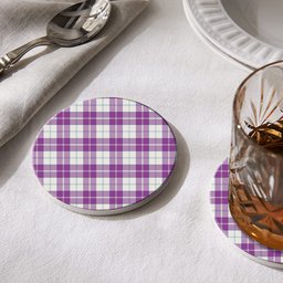 ScotsTee Shop Scottish Dunlop Dress Ancient Tartan Drinks Coasters – Wood, Rubber, Ceramic