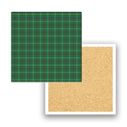 ScotsTee Shop Scottish Forrester Hunting Modern Tartan Drinks Coasters – Wood, Rubber, Ceramic
