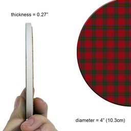ScotsTee Shop Scottish Grant Vestiarium Scoticum Tartan Drinks Coasters – Wood, Rubber, Ceramic