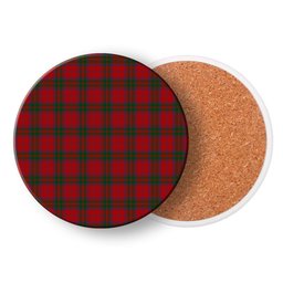 ScotsTee Shop Scottish Grant Vestiarium Scoticum Tartan Drinks Coasters – Wood, Rubber, Ceramic