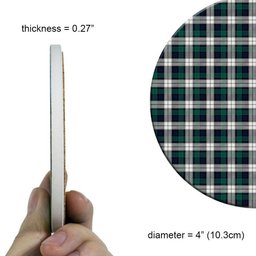 ScotsTee Shop Scottish Graham Dress Modern Tartan Drinks Coasters – Wood, Rubber, Ceramic