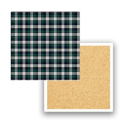 ScotsTee Shop Scottish Graham Dress Modern Tartan Drinks Coasters – Wood, Rubber, Ceramic