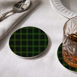 ScotsTee Shop Scottish Gunn VS Tartan Drinks Coasters – Wood, Rubber, Ceramic