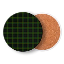 ScotsTee Shop Scottish Gunn VS Tartan Drinks Coasters – Wood, Rubber, Ceramic