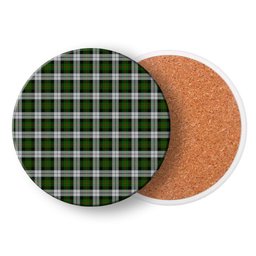 ScotsTee Shop Scottish Gunn Mrs Jane of Kirkhill House Wick Tartan Drinks Coasters – Wood, Rubber, Ceramic