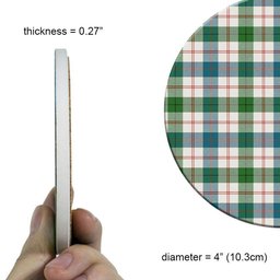 ScotsTee Shop Scottish Guthrie Dress Ancient Tartan Drinks Coasters – Wood, Rubber, Ceramic