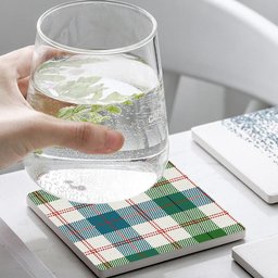 ScotsTee Shop Scottish Guthrie Dress Ancient Tartan Drinks Coasters – Wood, Rubber, Ceramic
