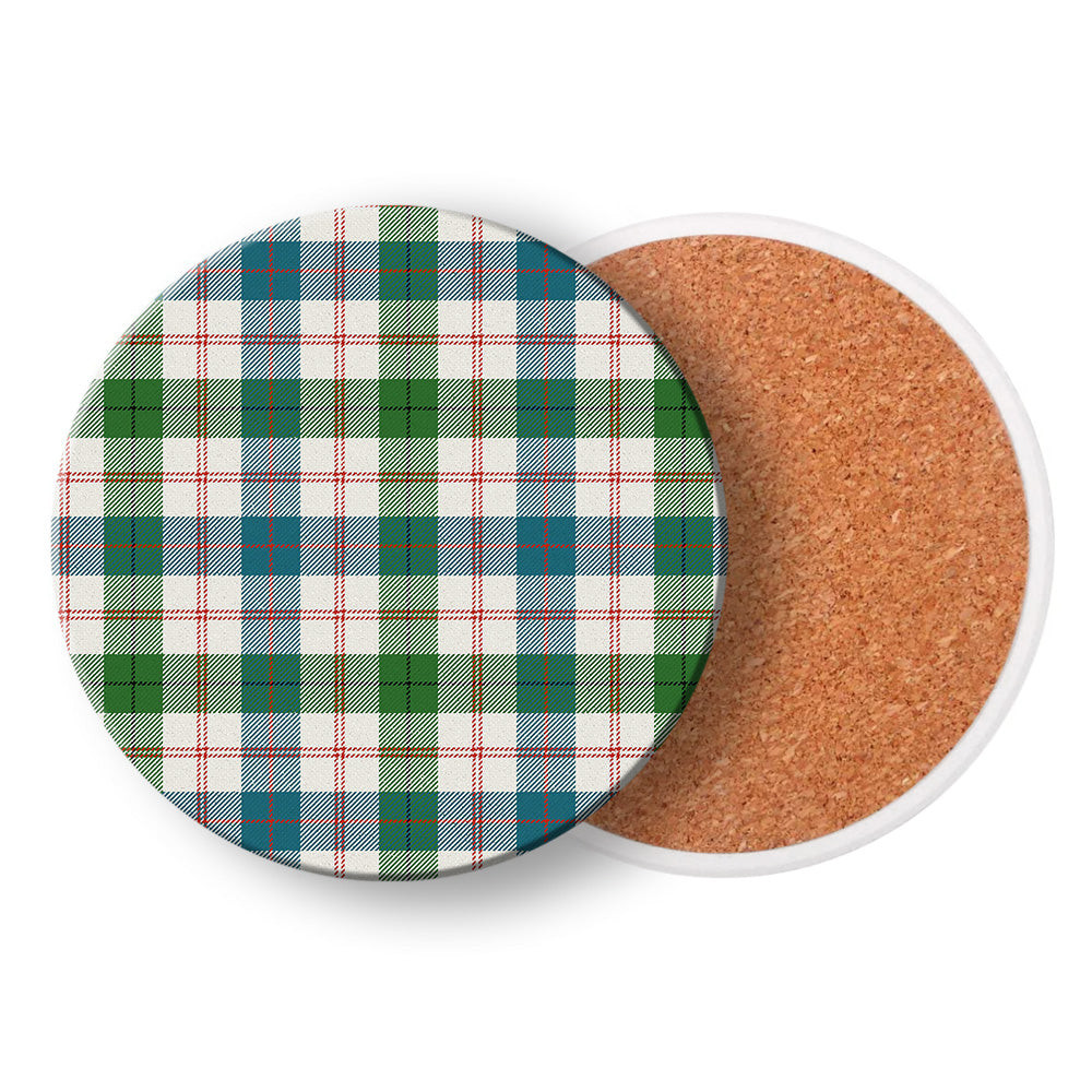 ScotsTee Shop Scottish Guthrie Dress Ancient Tartan Drinks Coasters – Wood, Rubber, Ceramic