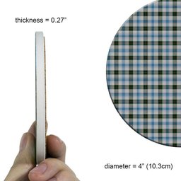 ScotsTee Shop Scottish Henderson Dress 1 Tartan Drinks Coasters – Wood, Rubber, Ceramic