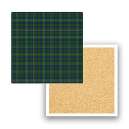 ScotsTee Shop Scottish Hunter of Hunterston Tartan Drinks Coasters – Wood, Rubber, Ceramic