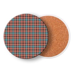 ScotsTee Shop Scottish Hannay Dress Ancient Tartan Drinks Coasters – Wood, Rubber, Ceramic