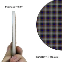ScotsTee Shop Scottish Highfield Dress Tartan Drinks Coasters – Wood, Rubber, Ceramic