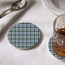 ScotsTee Shop Scottish Henderson Dress Tartan Drinks Coasters – Wood, Rubber, Ceramic
