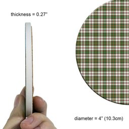 ScotsTee Shop Scottish Hay Dress Modern Tartan Drinks Coasters – Wood, Rubber, Ceramic