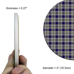 ScotsTee Shop Scottish Livingstone Dress Tartan Drinks Coasters – Wood, Rubber, Ceramic