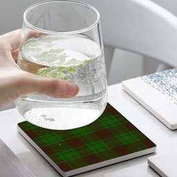 ScotsTee Shop Scottish MacAlister of Glenbarr Hunting Tartan Drinks Coasters – Wood, Rubber, Ceramic