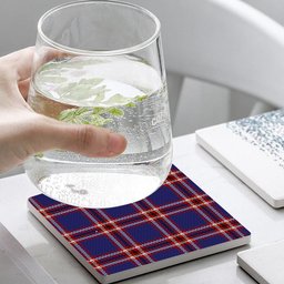 ScotsTee Shop Scottish Laing of Archiestown Tartan Drinks Coasters – Wood, Rubber, Ceramic
