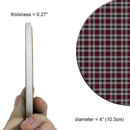 ScotsTee Shop Scottish Little Dress Tartan Drinks Coasters – Wood, Rubber, Ceramic