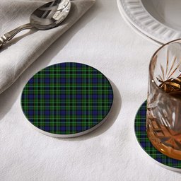 ScotsTee Shop Scottish Lloyd of Dolobran Tartan Drinks Coasters – Wood, Rubber, Ceramic