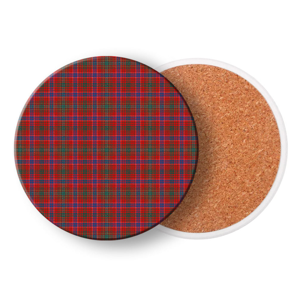 ScotsTee Shop Scottish Lumsden Waistcoat Modern Tartan Drinks Coasters – Wood, Rubber, Ceramic