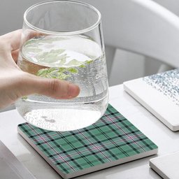 ScotsTee Shop Scottish Kelly of Sleat Hunting Ancient Tartan Drinks Coasters – Wood, Rubber, Ceramic